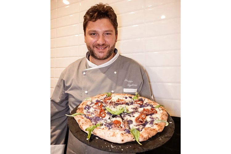 Giuseppe Maglione (1000 Gourmet, pizza aromatizzata Limone, noci o cacao nell’impasto)