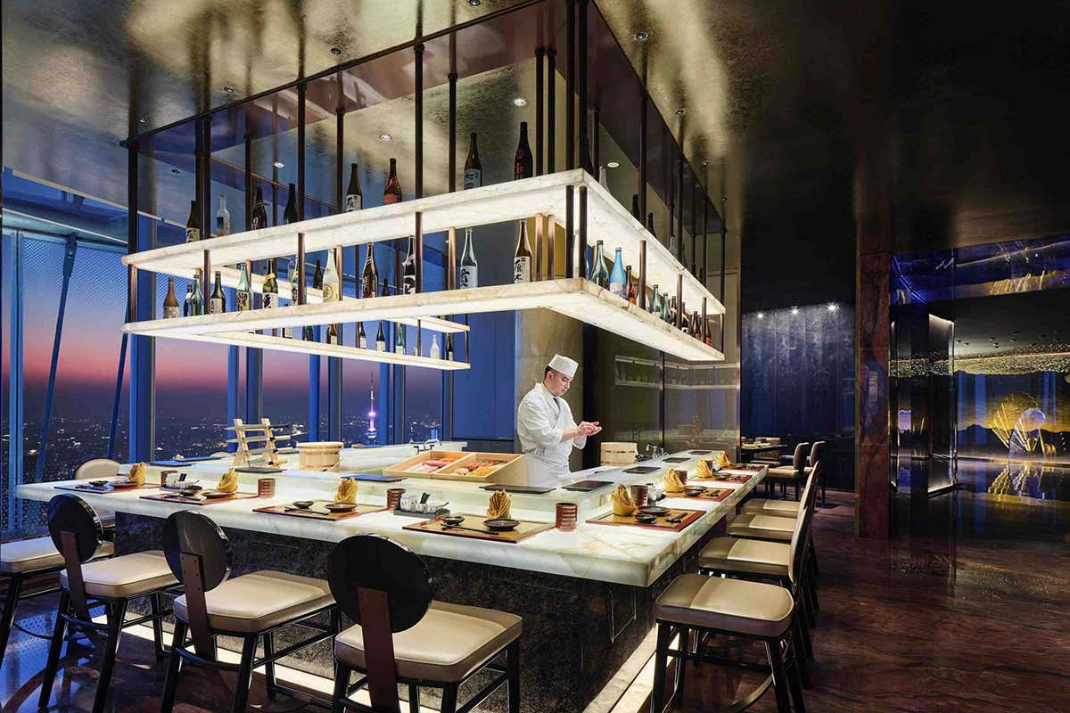 Il ristorante giapponese Kinnjyou Inaka. Fonte: sito ufficiale Nell’hotel più alto del mondo dove la cucina è di… altissimo livello