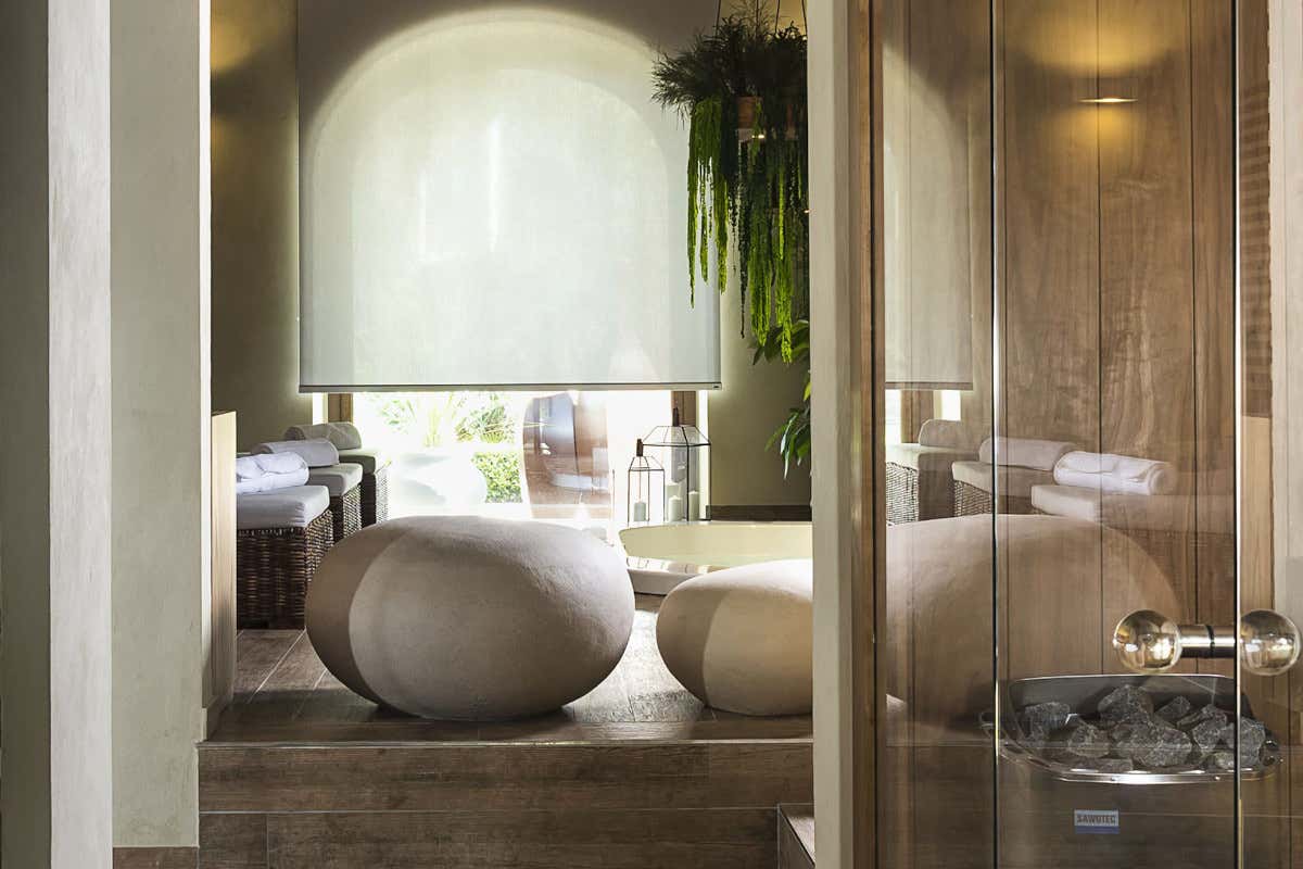 La spa Sabbia Nera del Relais San Giuliano Il Relais San Giuliano, eleganza e storia condite dalla cucina di Gaetano Procopio