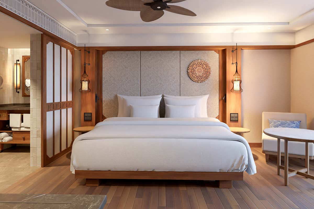 Una Premium Room con giardino e letto king size