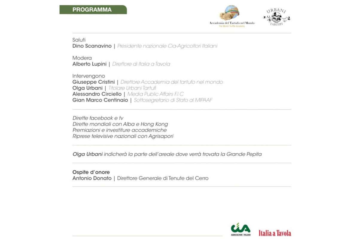 In quale areale italiano si “caverà’” la grande pepita?