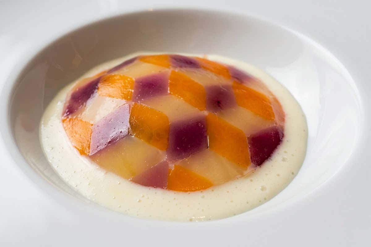 142 restaurant: RINASCITA -polpettone, bagnetto verde, porro brasato, prugne e soffice di patate