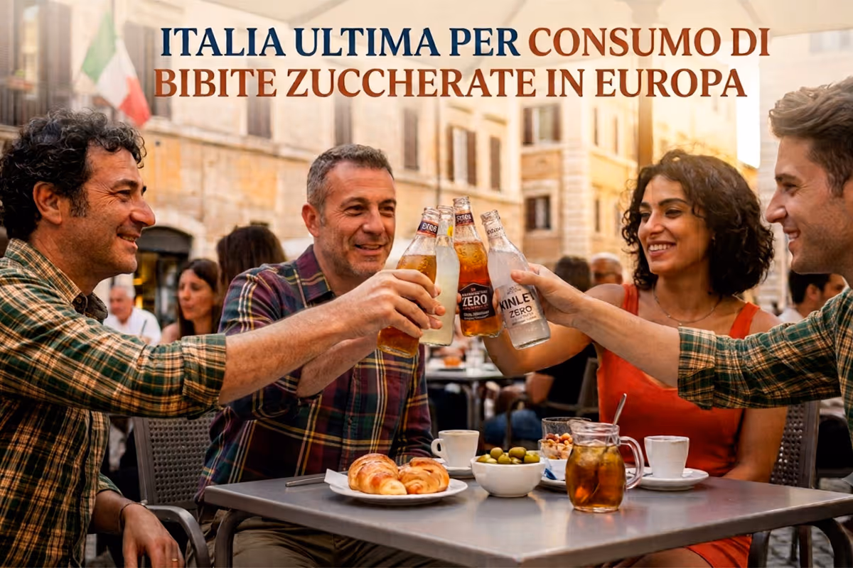 Basta bibite zuccherate: gli italiani sono ultimi in Europa per consumo