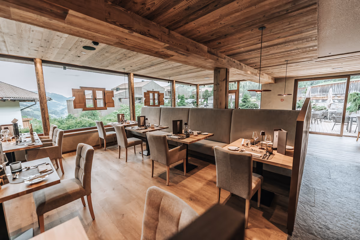 La sala da pranzo dell'Hotel Gassenhof