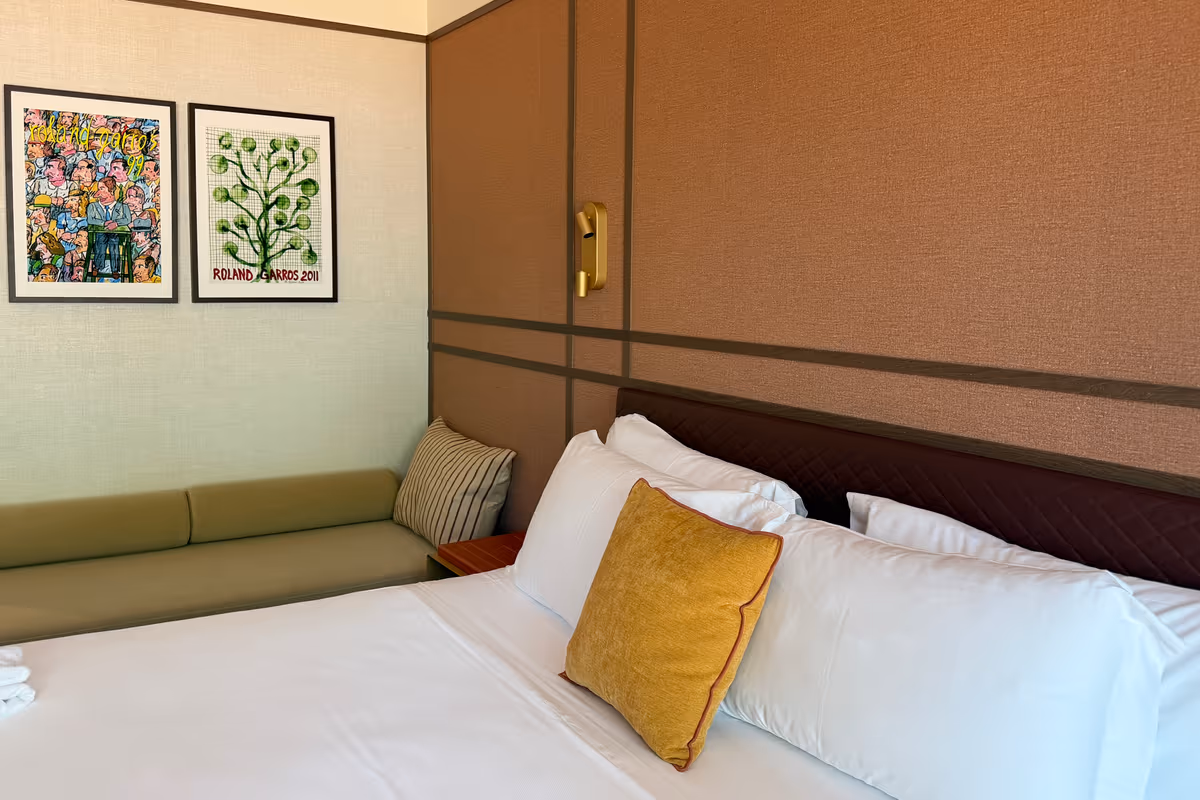 Un angolo di una delle 18 suite della Club House