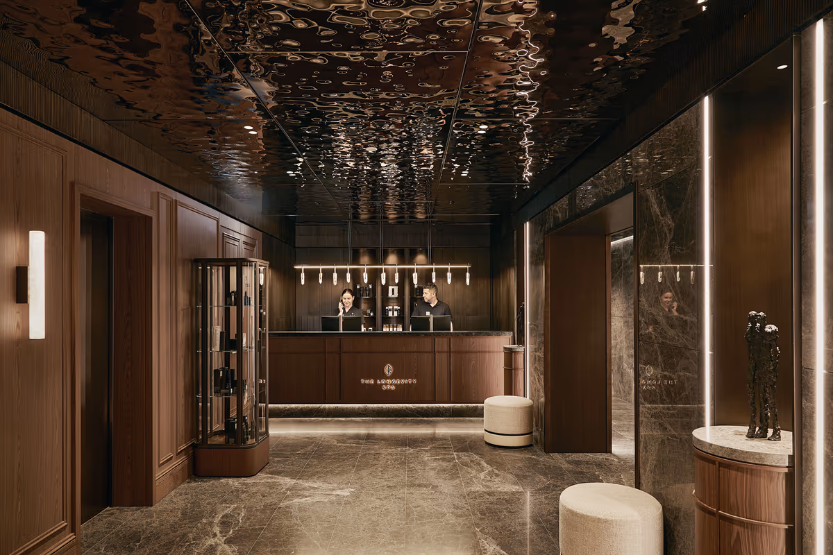 La nuova Reception del Grand Hotel Ampezzo