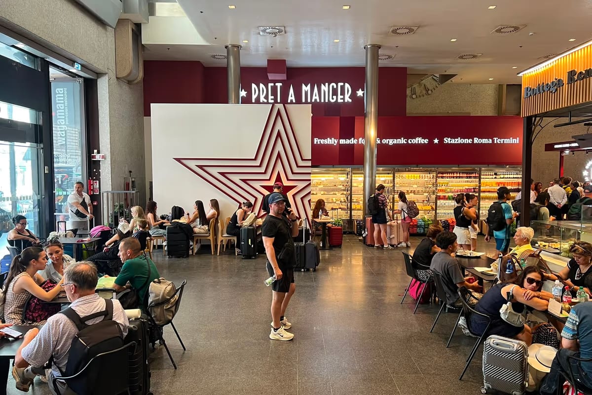 Pret A Manger inaugura un nuovo punto vendita alla stazione di Roma Termini