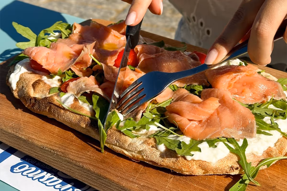 Una delle pinse di Sant’Erasmo Burger Box