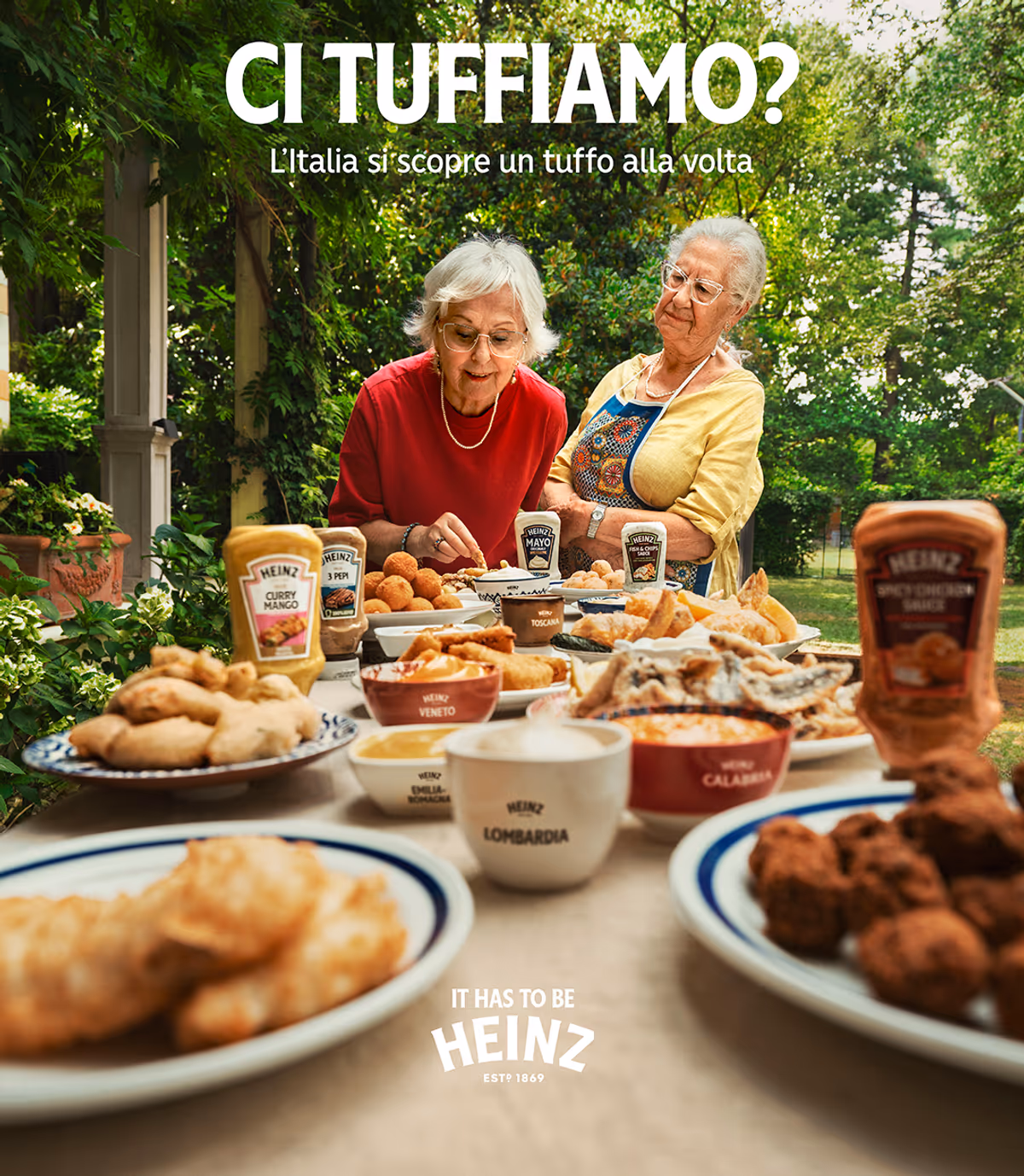 Il manifesto della campagna Frittini Tour d'Italia di Heinz