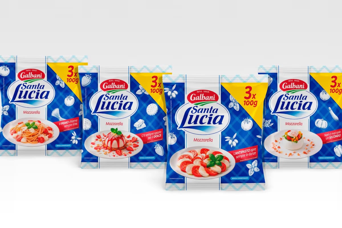 Studenti universitari hanno creato un nuovo design per la mozzarella Galbani, ispirato alla cucina italiana