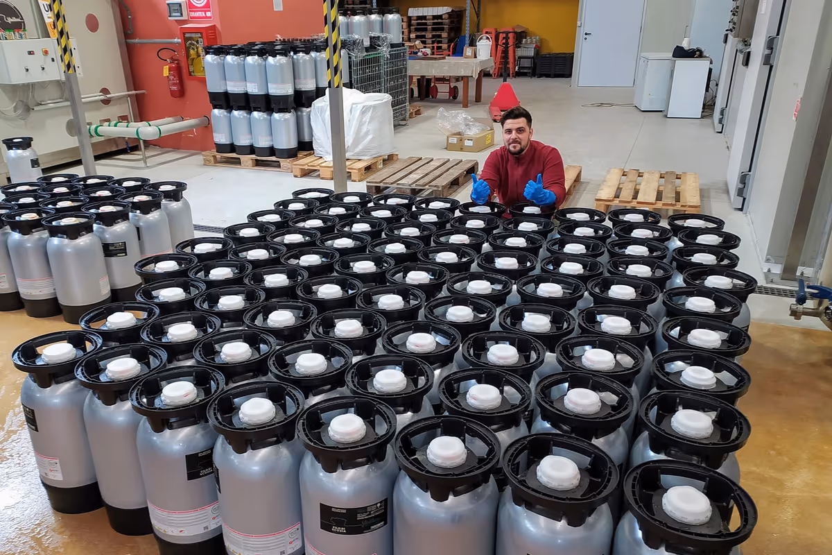 La produzione si attesta sui 1.200 litri annui