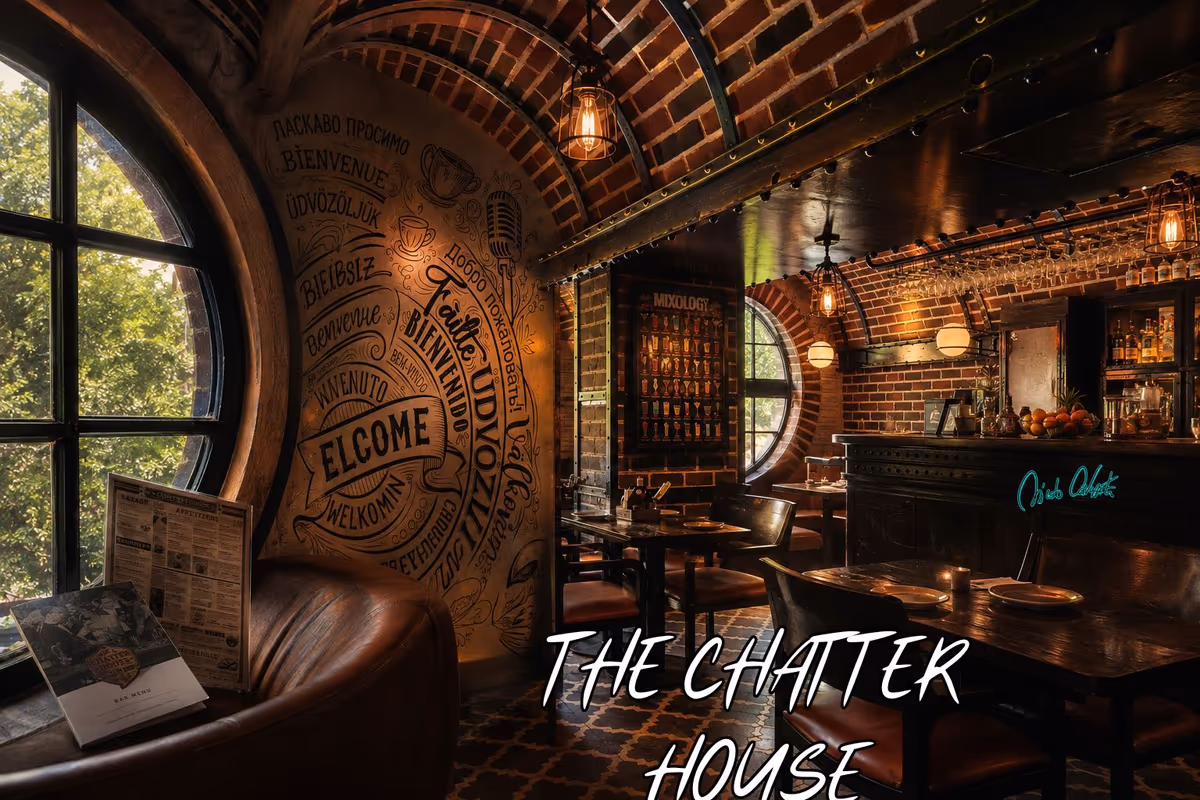 The Chatter House punta su una formula da gastropub, con cocktail, bar seating e una proposta gastronomica molto ampia