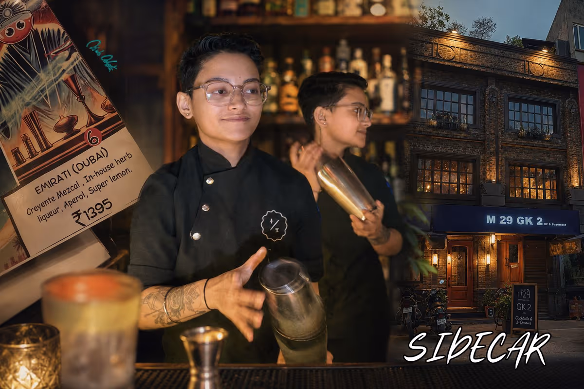 Sidecar è uno dei bar che hanno contribuito più di altri a far conoscere la mixology indiana fuori dal Paese