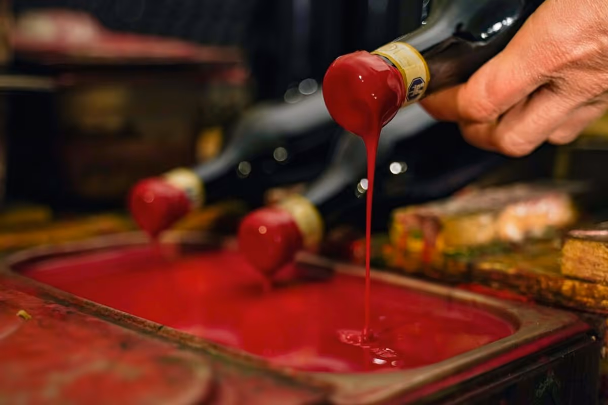 L'arte della ceralacca: un dettaglio della finitura manuale che certifica la cura artigianale e l'eccellenza, un ultimo tocco prima che il vino prosegua la sua sosta prolungata in bottiglia