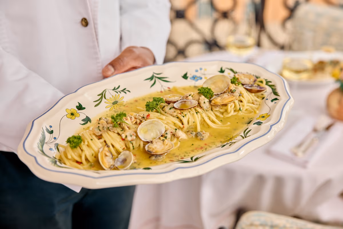 Spaghetti con le vongole del ristorante Gigi Rigolatto Roma