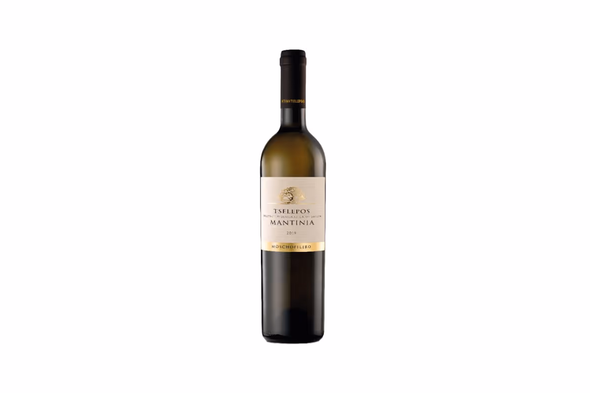 Una bottiglia di Moschofilero