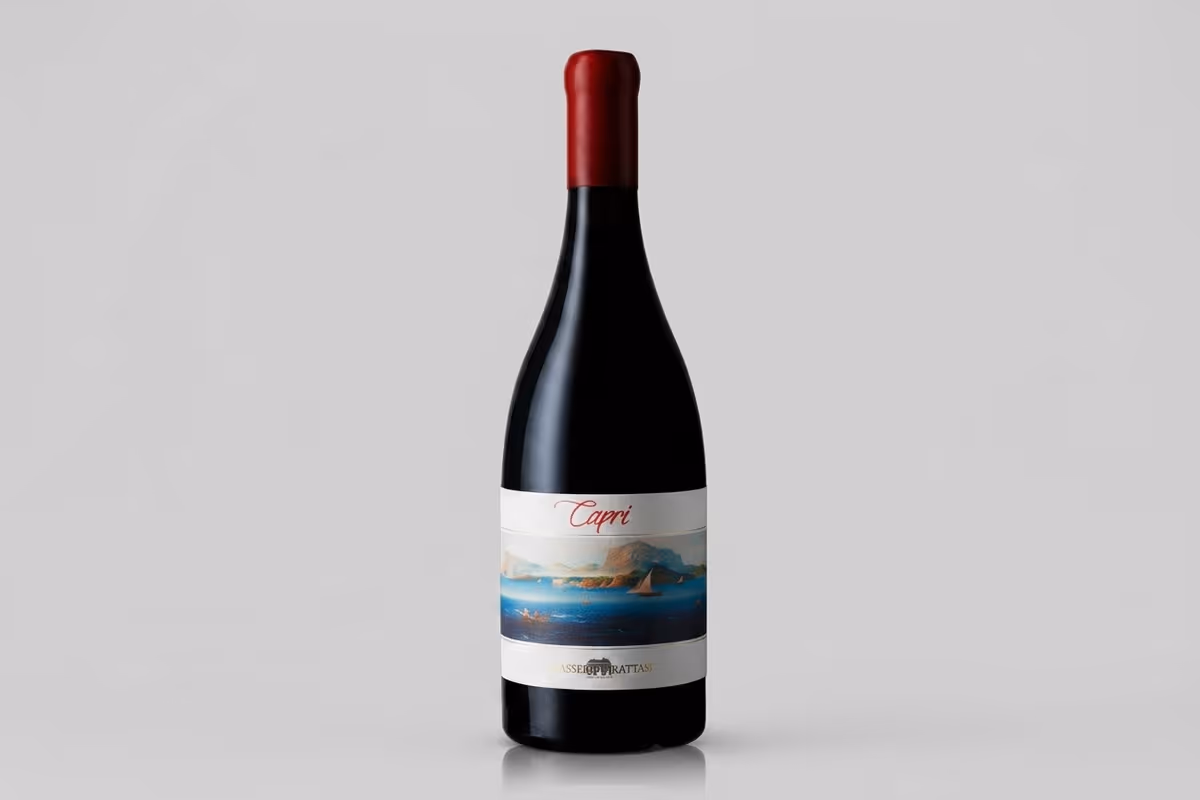 L'etichetta del Capri Doc Rosso di Masseria Frattasi