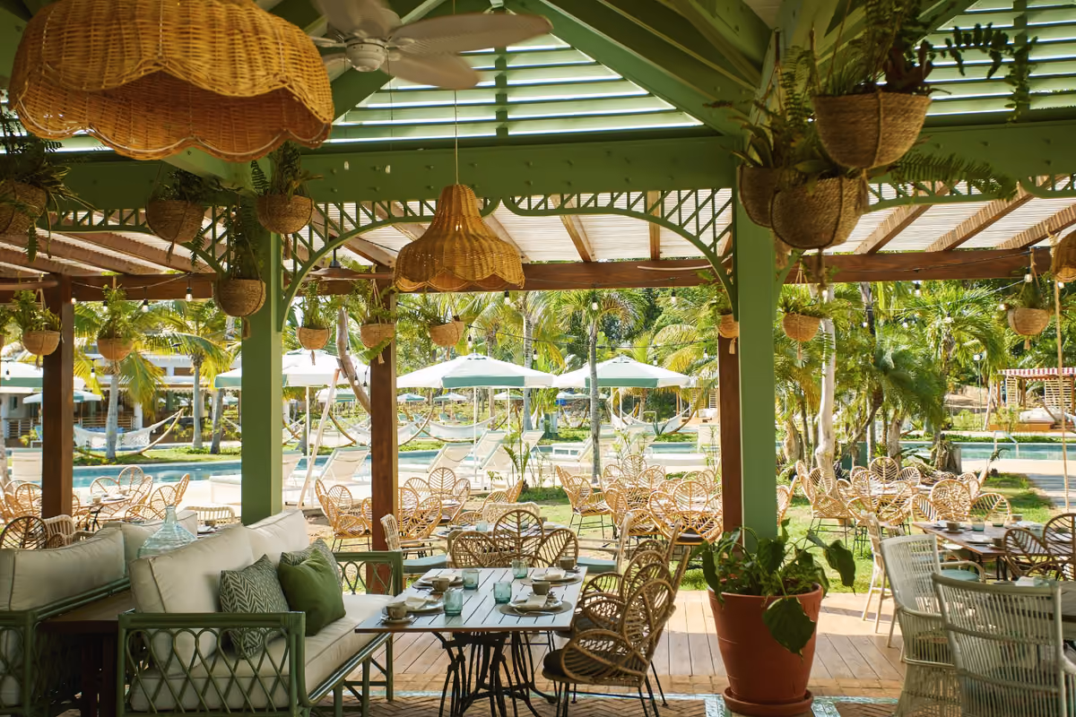 Il Santa Yuca, il ristorante slow food all'interno di Cayo Levantado Resort