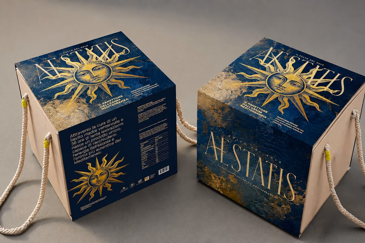 La box del panettone Aestatis