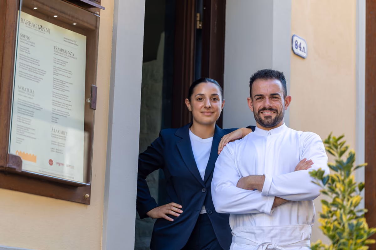 Chef Alessandro Rossi e la sua collaboratrice Beatrice Bartoletti