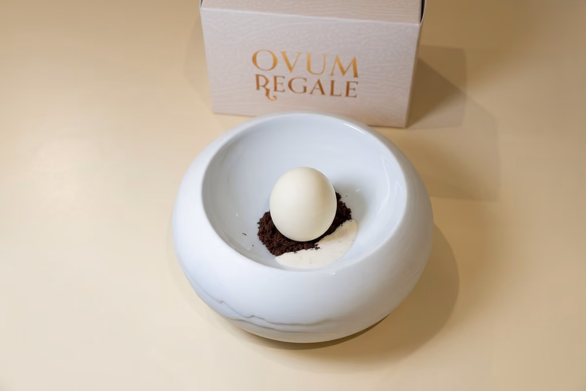 Ovum Regale, un dolce realizzato da Ugo Alciati ed Emmanuele Guido