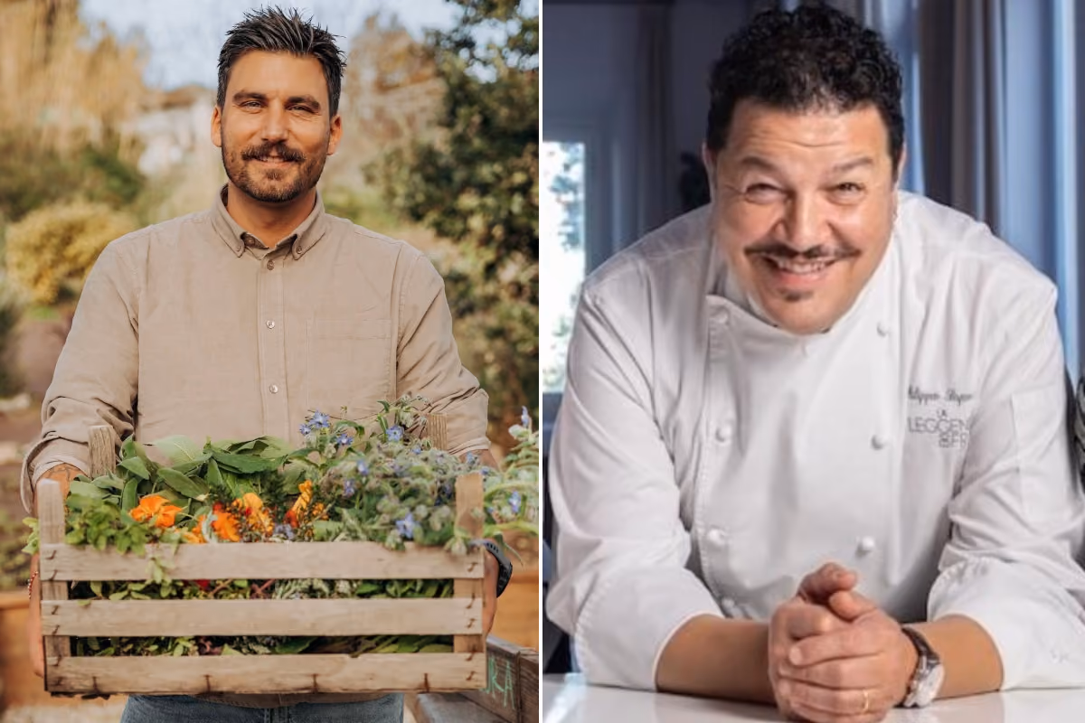 Gli chef Simone Cipriani (a sinistra) e Filippo Saporito