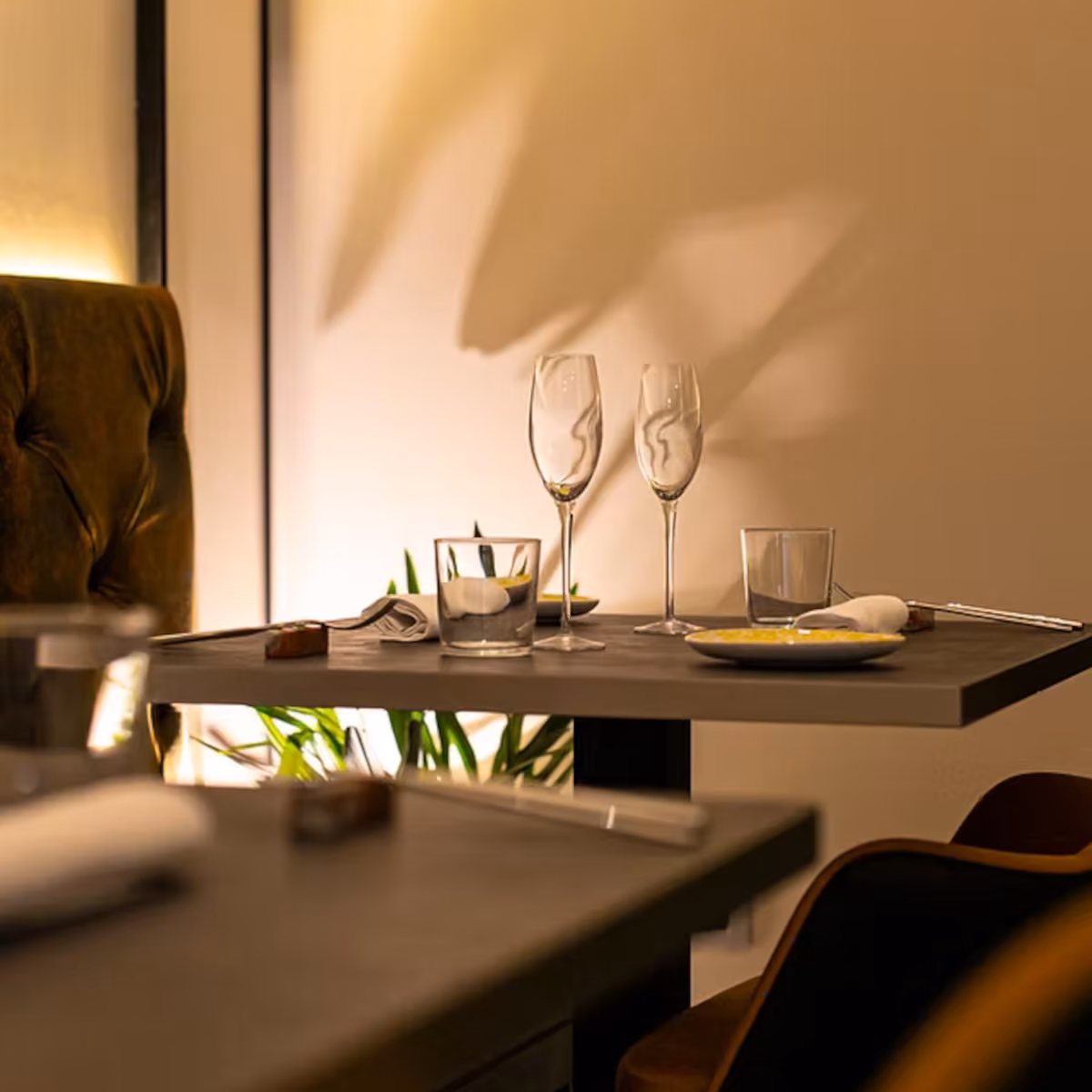 Uno dei tavoli del ristorante Metis