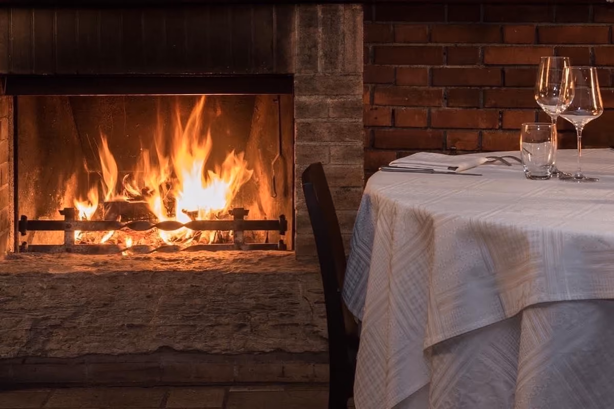 Un dettaglio della sala del Ristorante Tarantola di Appiano Gentile