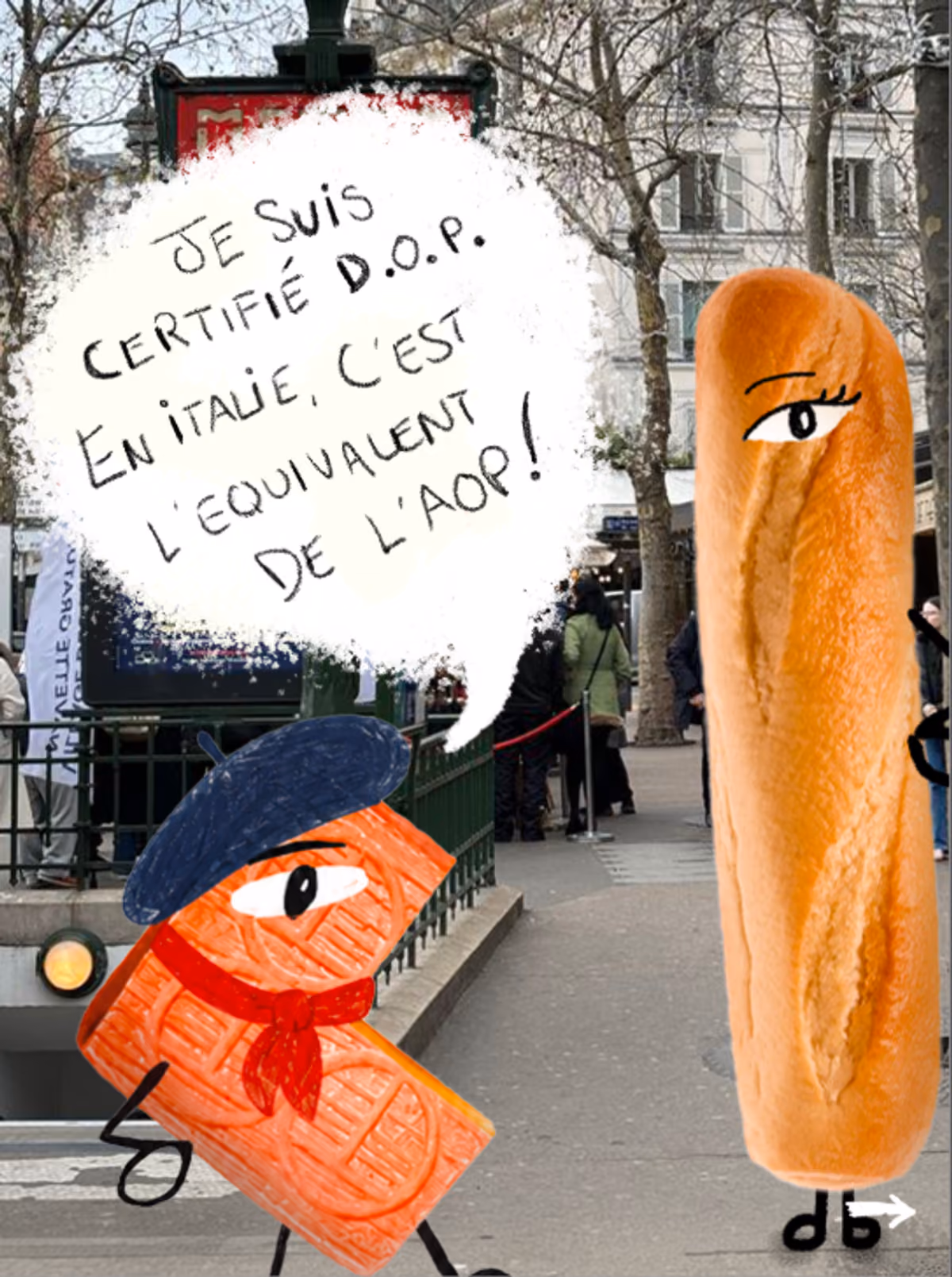 Il Taleggio fa la conoscenza di "Mademoioselle Baguette"