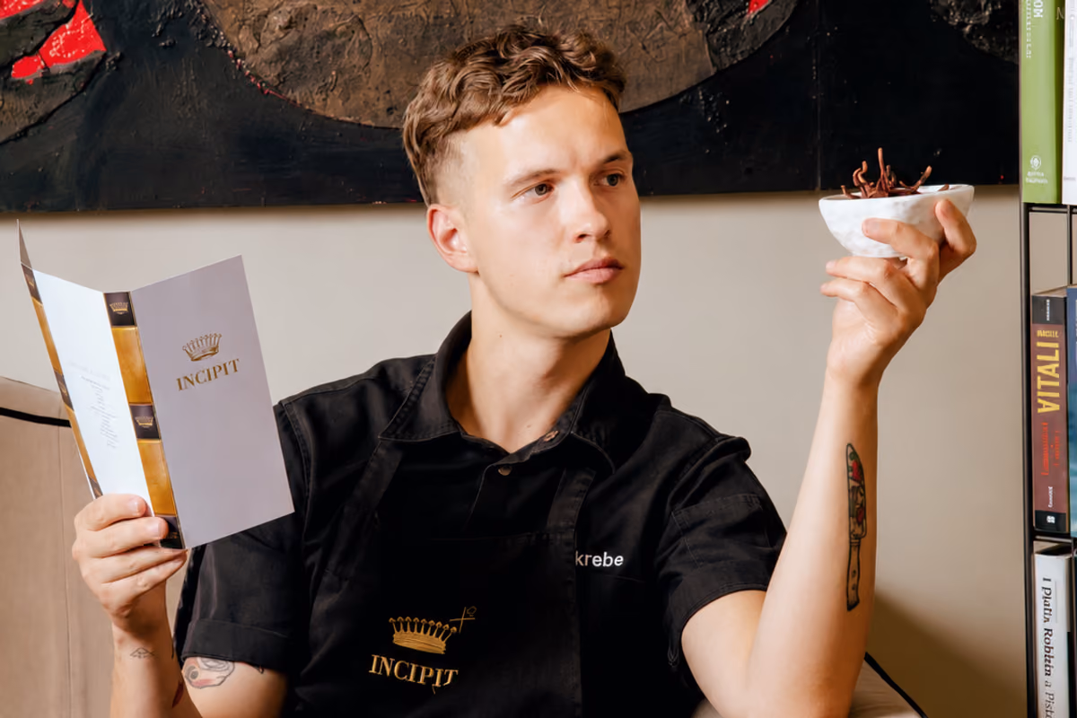Il giovane chef Giovanni Skrebe