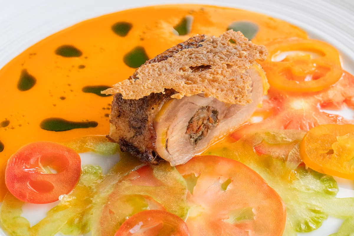 Pollo alla cacciatora, la ricetta contemporanea di Gaetano Trovato