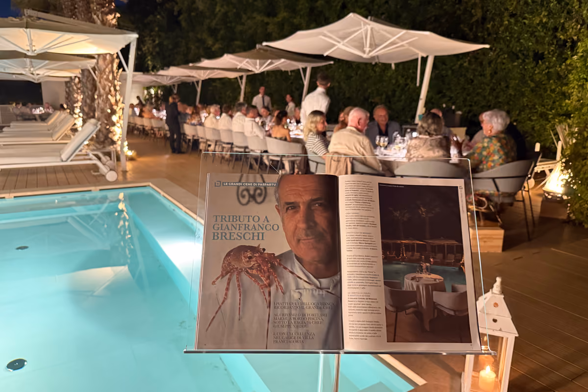Al Cristallo del Miramonti Resort di Forte dei Marmi (Lu) una cena tributo a Gianfranco Breschi, a un anno dalla scomparsa