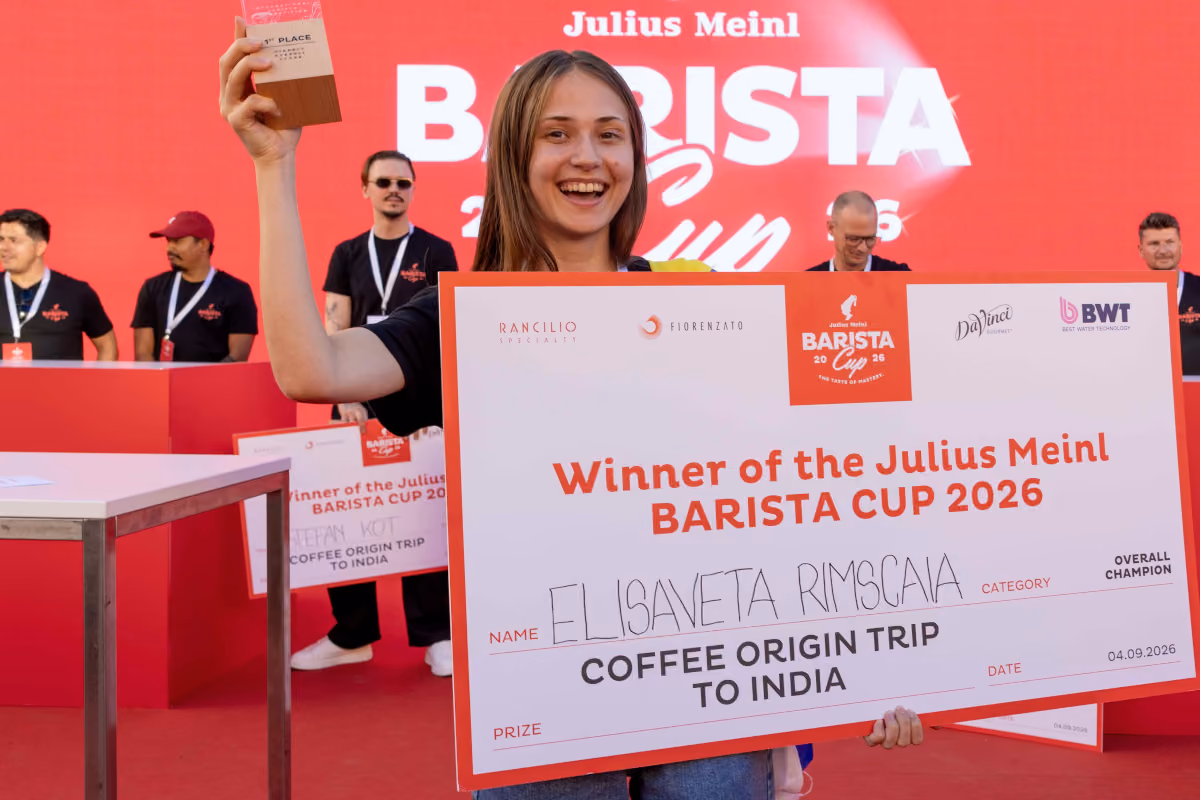 Julius Meinl Barista Cup 2026: a Vienna trionfa la moldava Elizaveta Rîmscaia