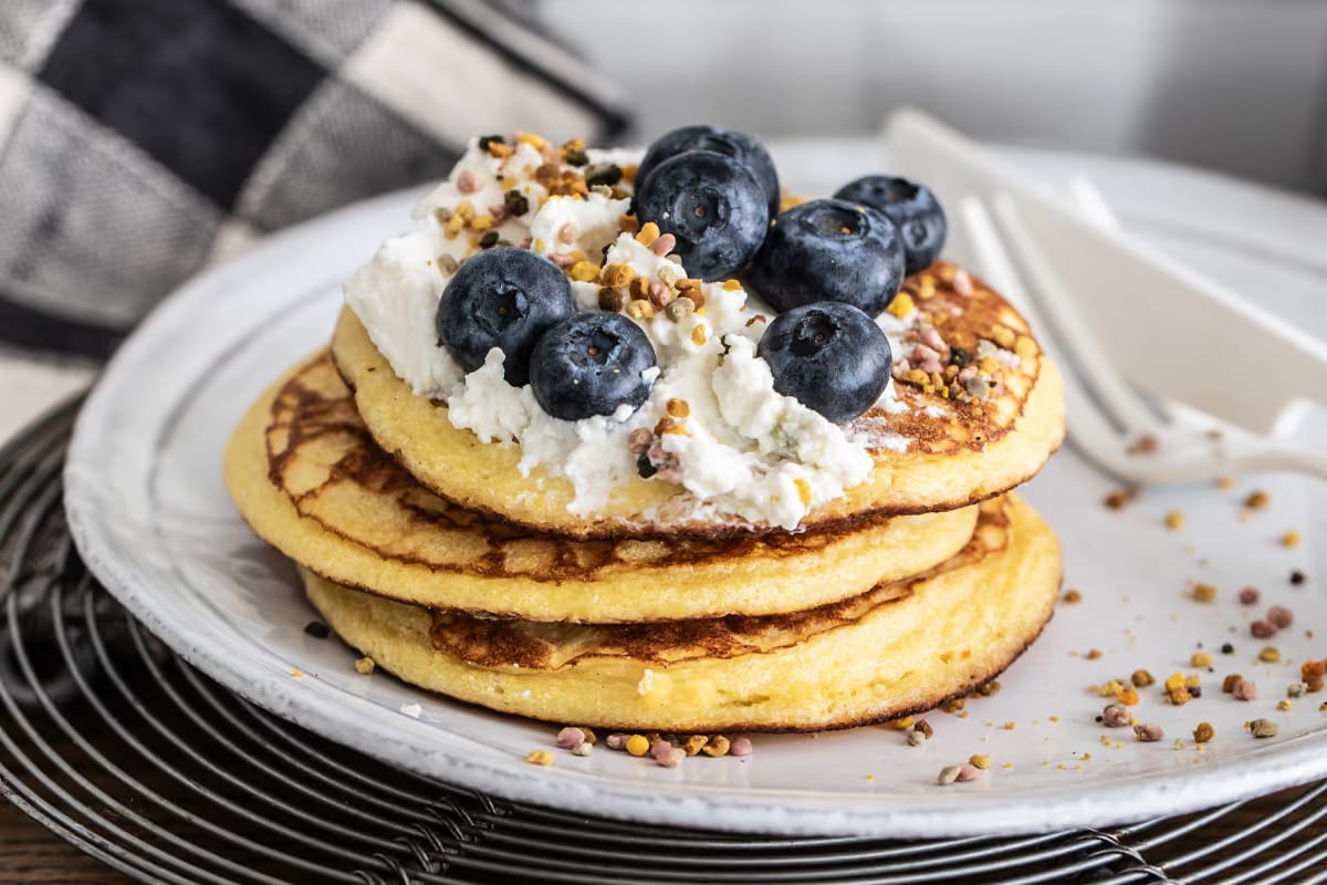 Pancakes con ricotta e mirtilli: la ricetta a basso indice glicemico