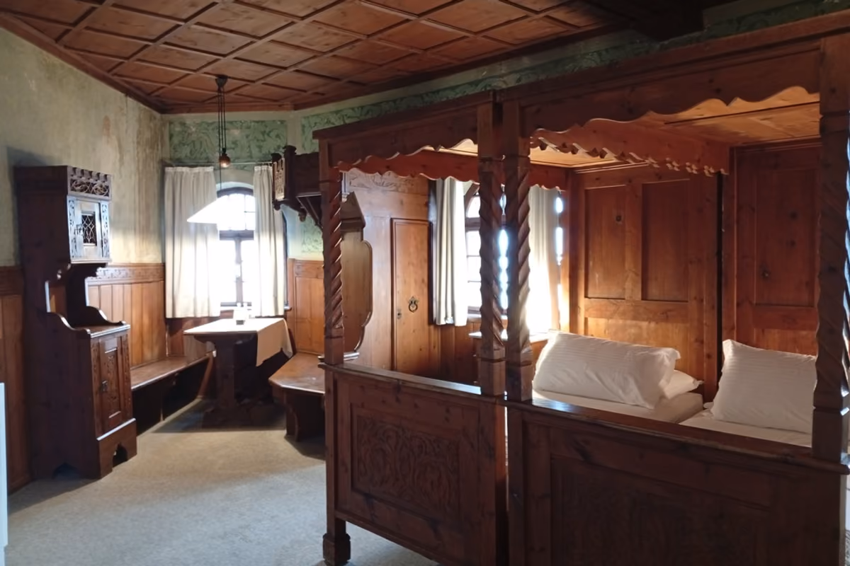 Una delle camere di Castel Pergine