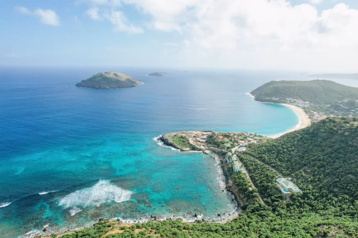 Lo splendido paesaggio dell'isola di St. Barth