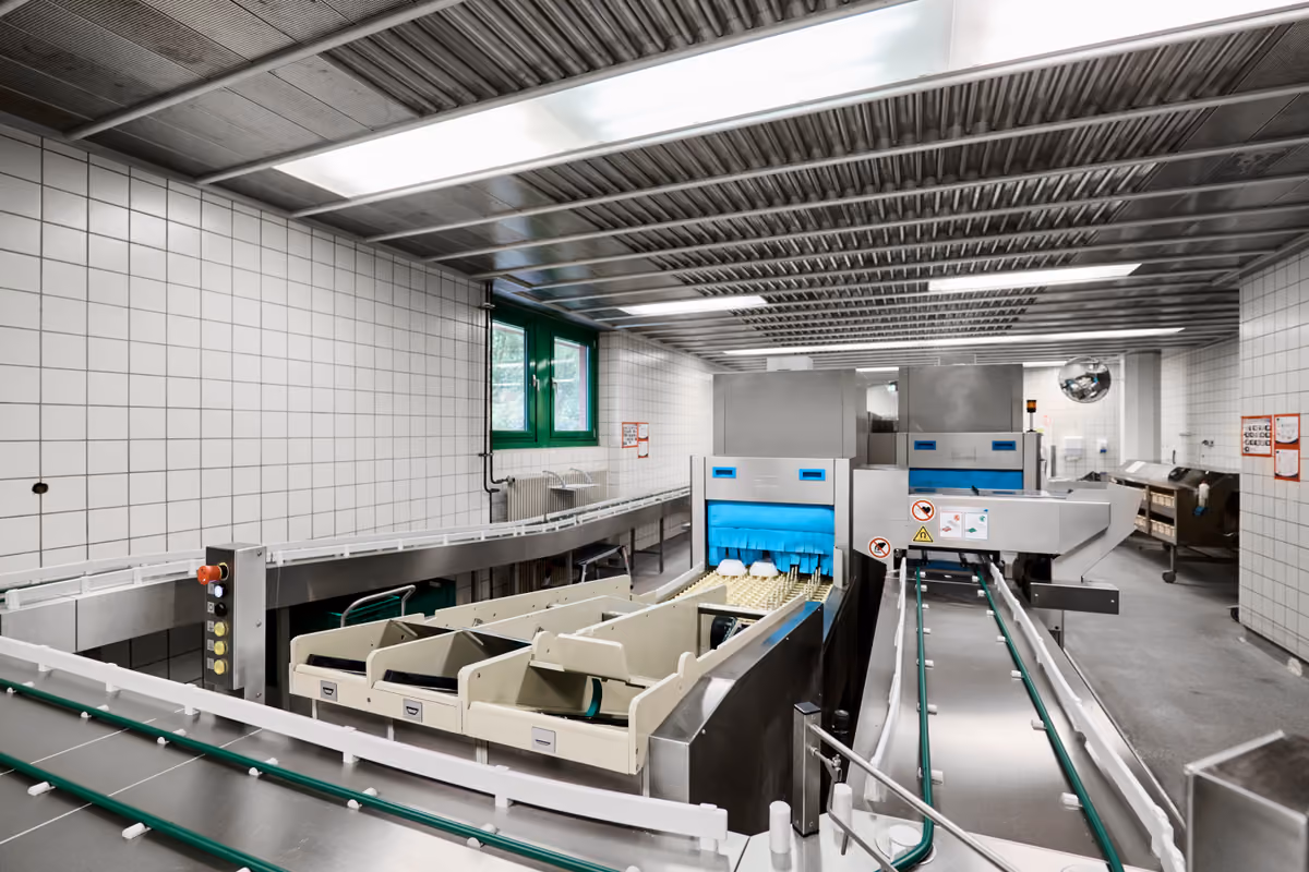 La tecnologia oggi consente lavaggi qualitativi di quantità industriale: fondamentale però è un'organizzazione coerente anche con la disponibilità di forza lavoro umana