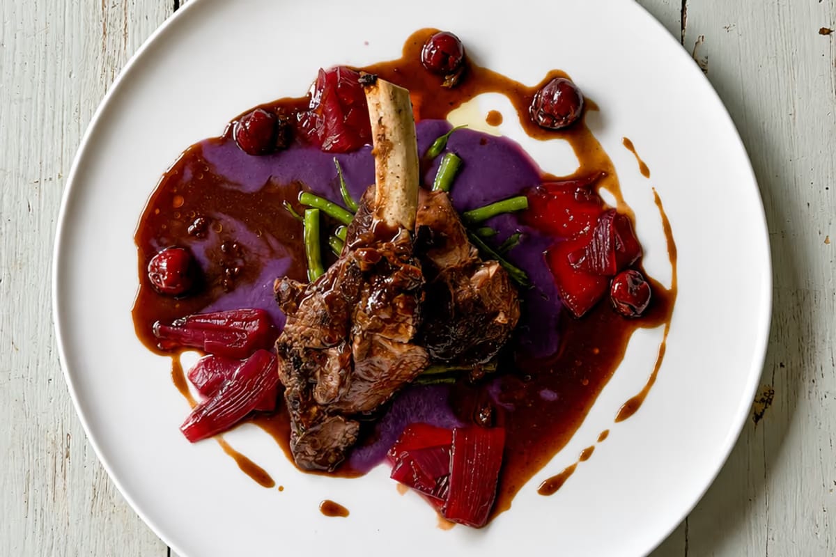 Costoletta di cervo, la ricetta agrodolce con ginepro e amarene