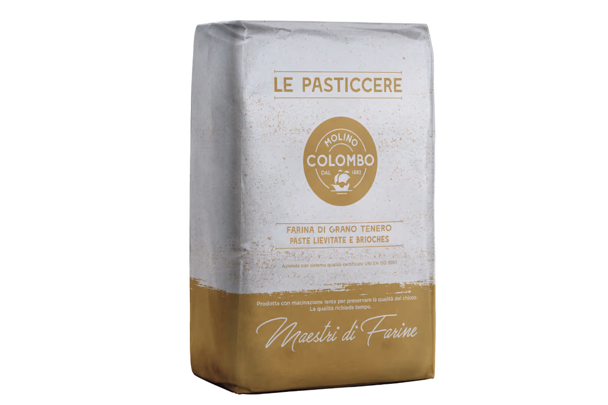 La farina per Paste Lievitate e Brioche della linea Le Pasticcere di Molino Colombo