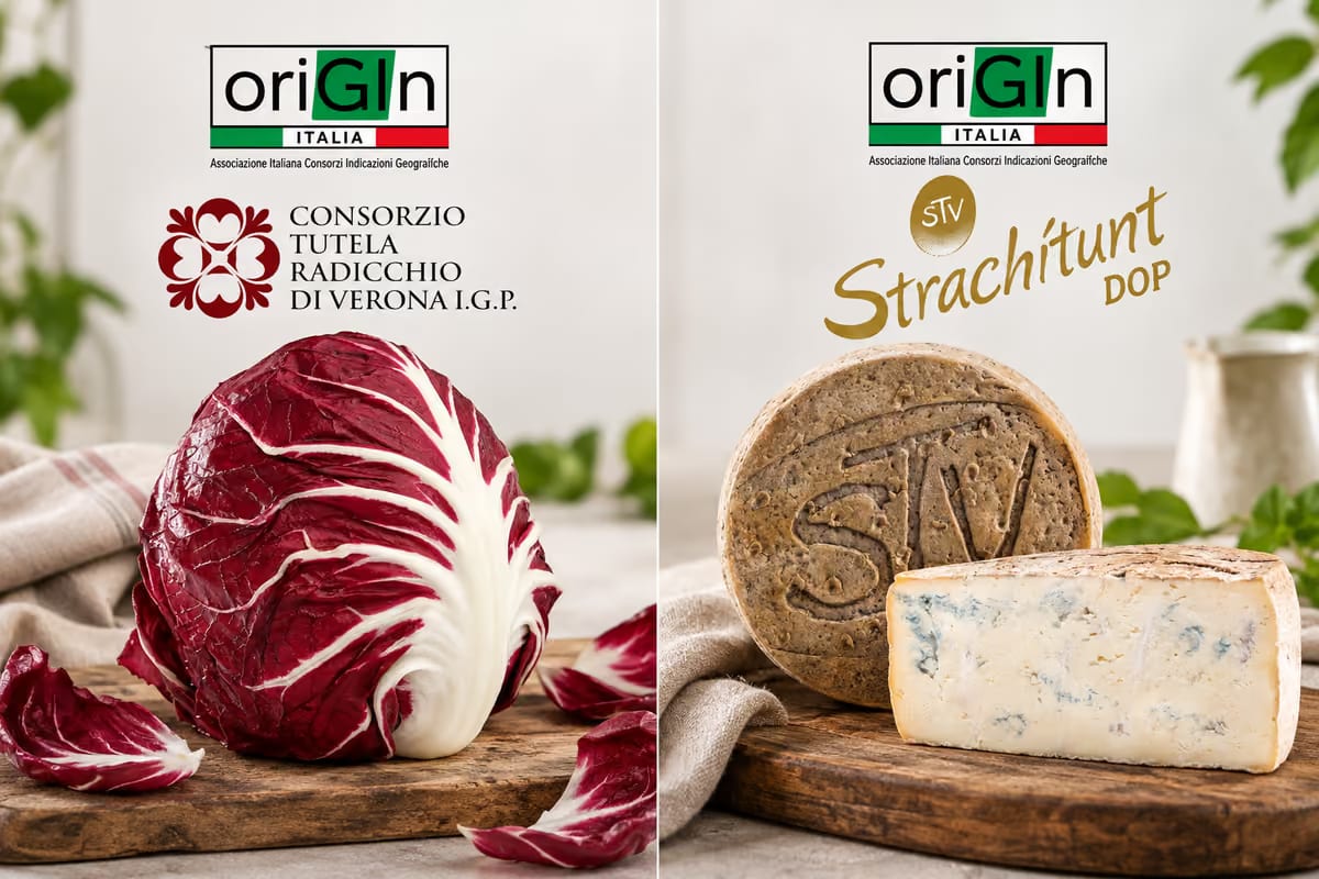 Il Radicchio di Verona Igp e lo Strachitunt Dop entrano in Origin Italia