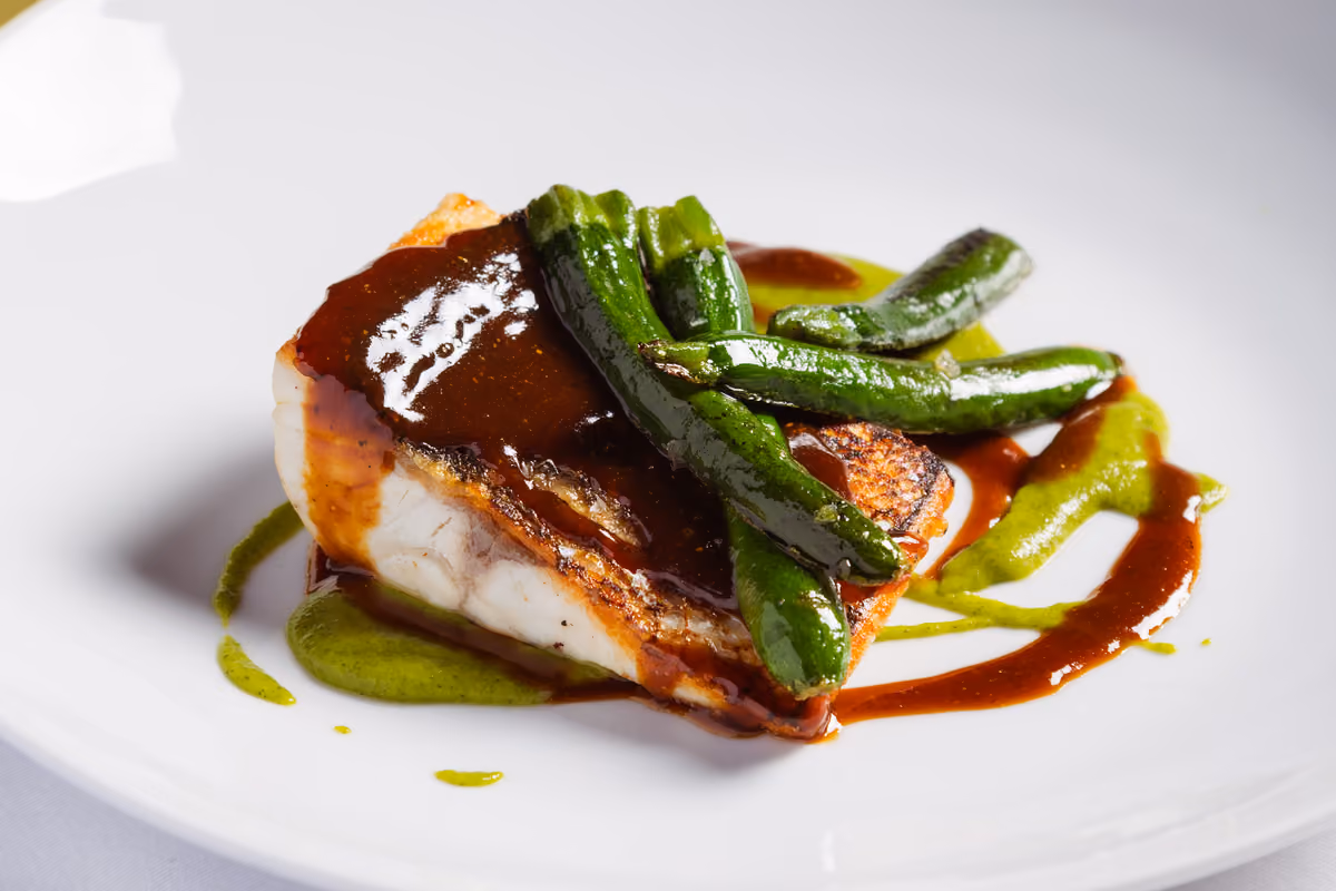 Branzino con zucchine