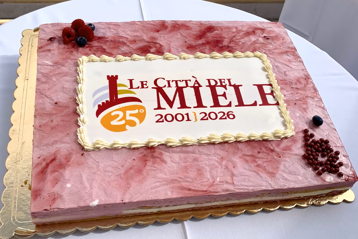 La torta per festeggiare i 25 anni dell'associazione