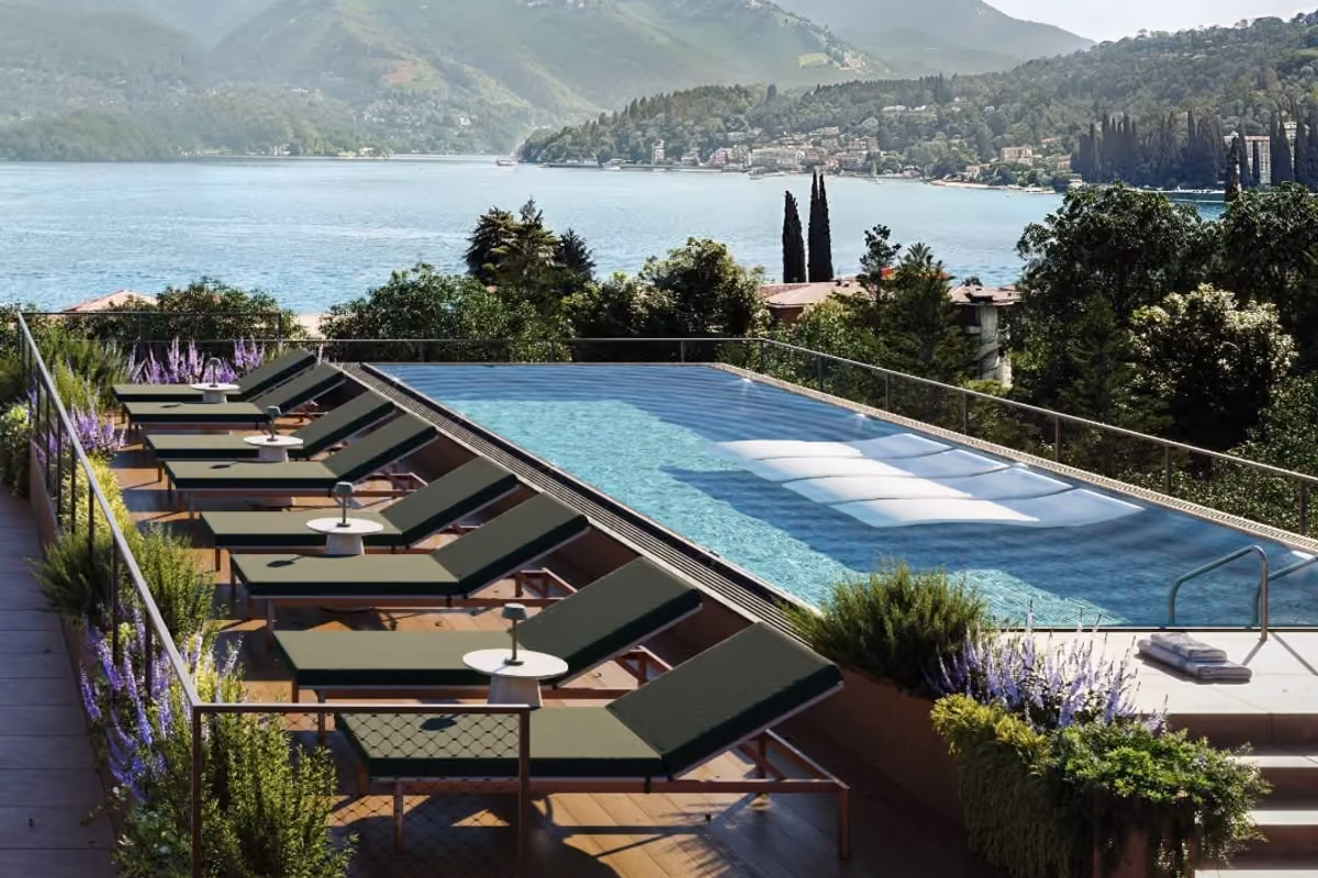 Una delle piscine del Falkensteiner Lake Garda Resort