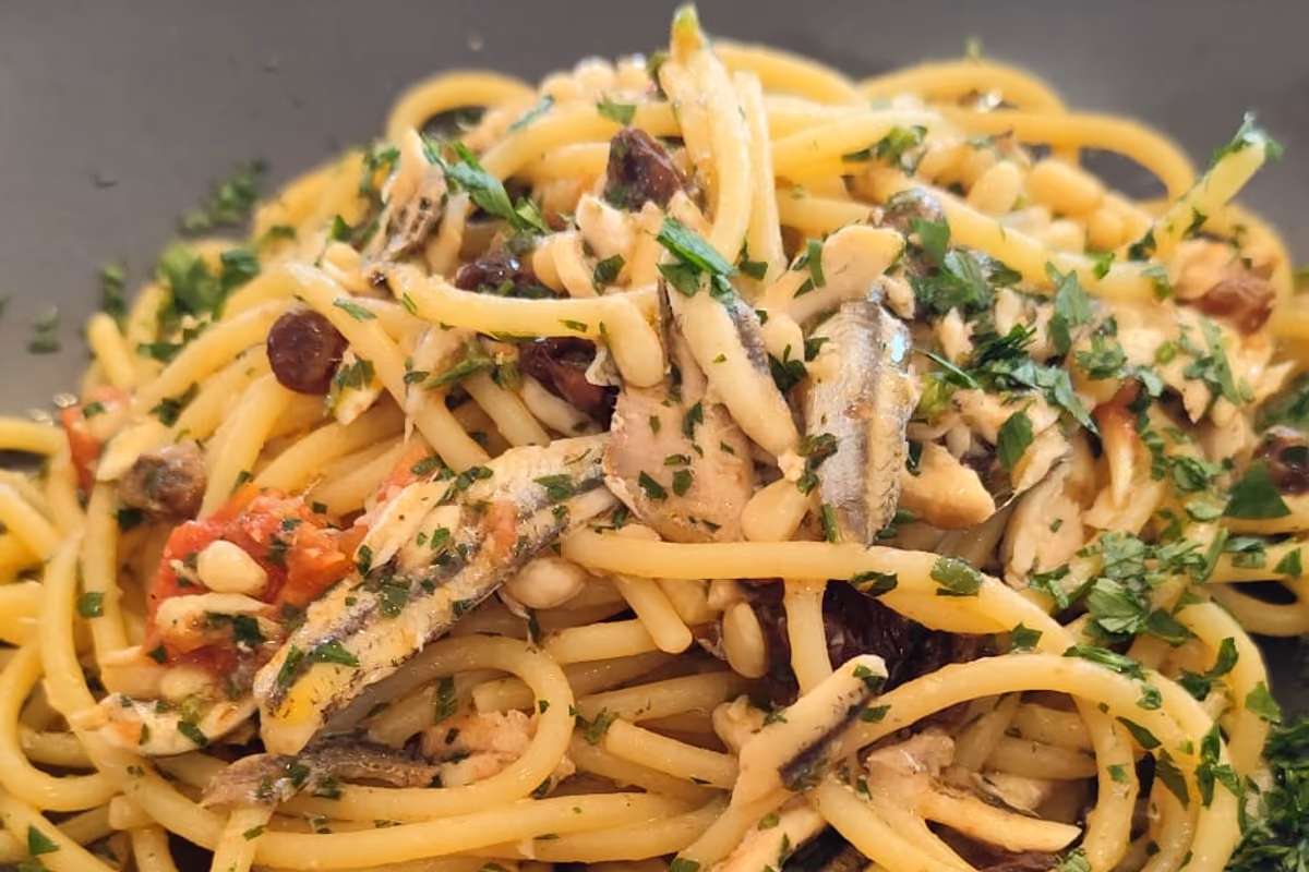 Gli spaghetti con le alici