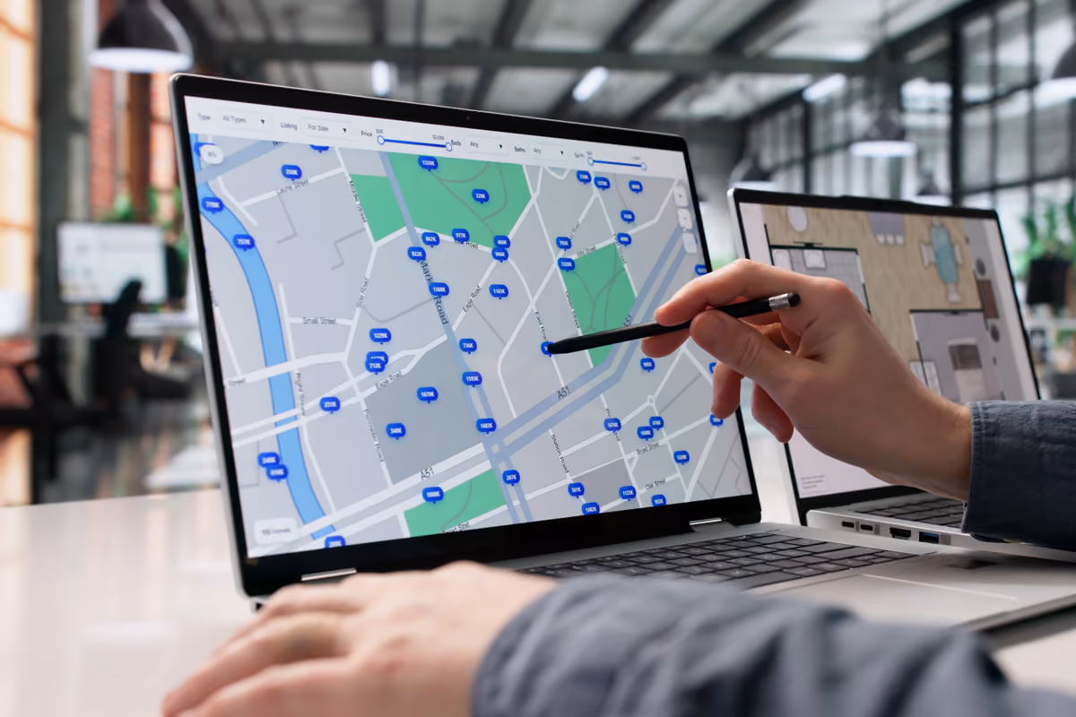 BDSR Lens utilizza geolocalizzazione, mappe e strumenti di analisi per monitorare gli immobili destinati alle locazioni turistiche e brevi