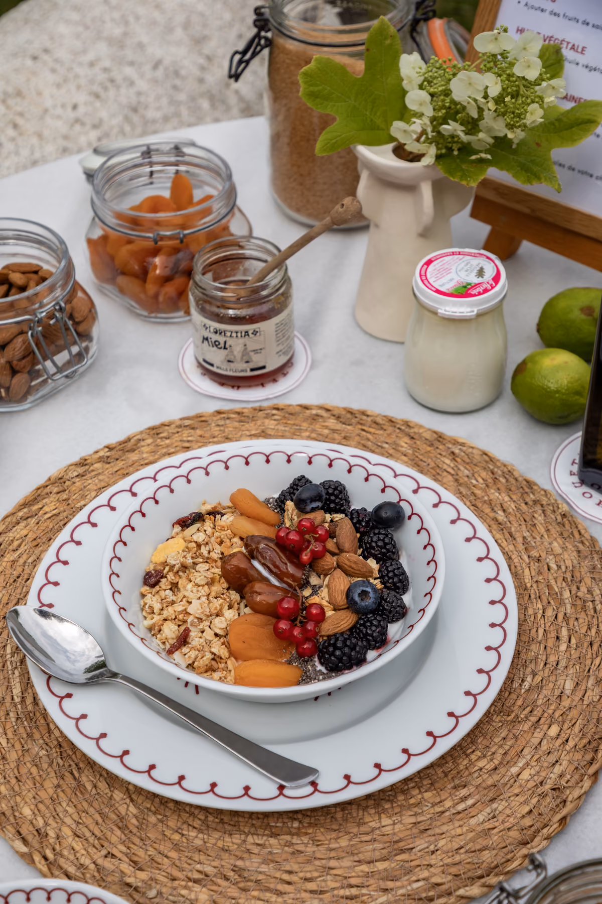 La colazione alla Maison Silhouette, molto ricca