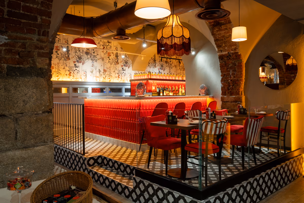 L'area bar di Rosso Molino