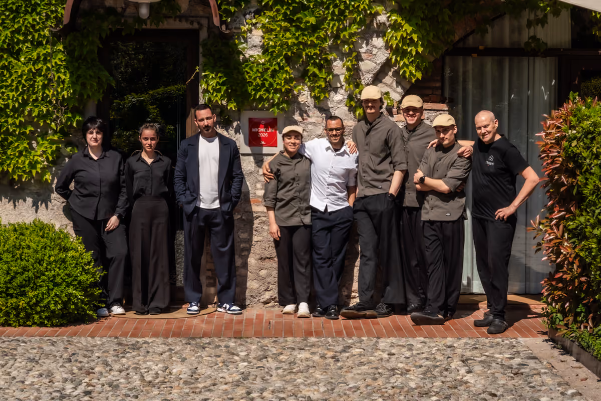 Il team di Casa Leali, fine dining di Puegnago del Garda (Bs)