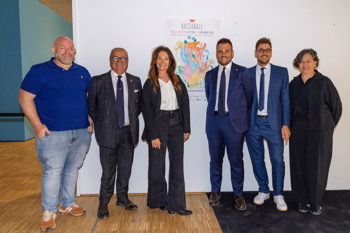 I protagonisti della conferenza stampa di presentazione di Baccanale 2026