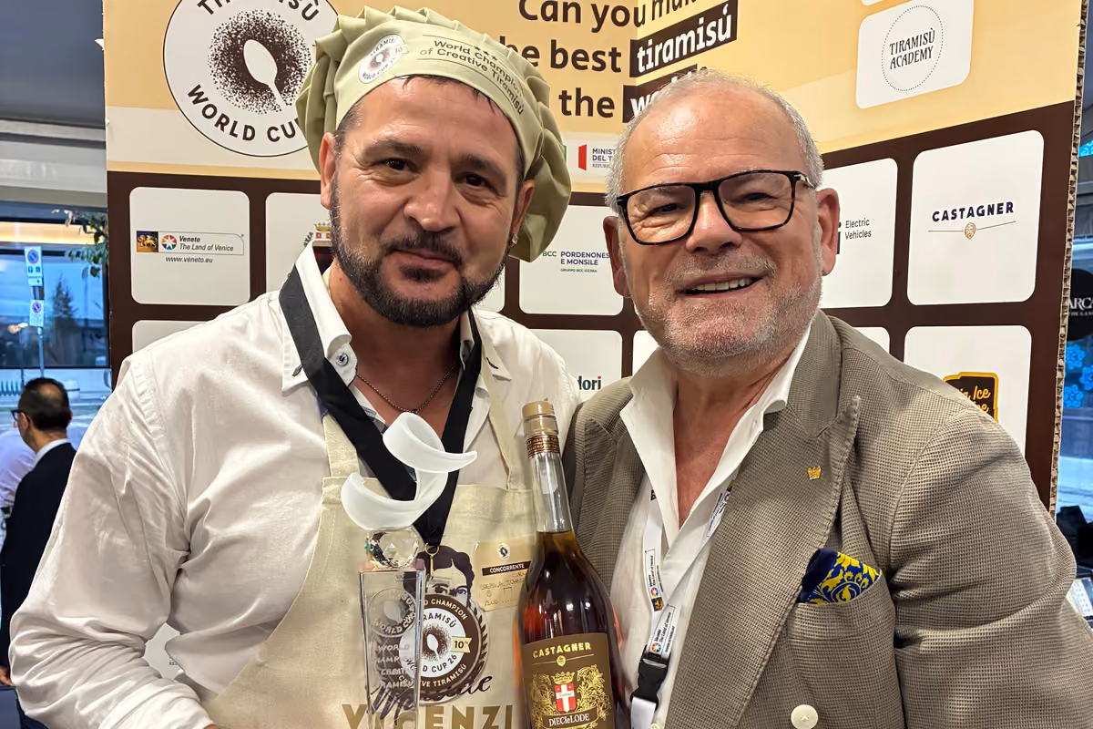Tiramisù World Cup: Roberto Castagner (a sinistra) con